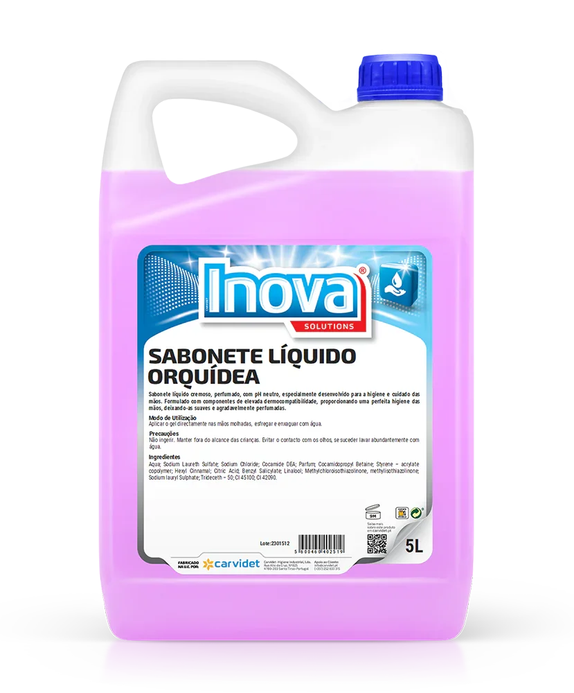 Sabonete Líquido das Mãos Suave Super Perfumado 5L no aroma orquídea oriental