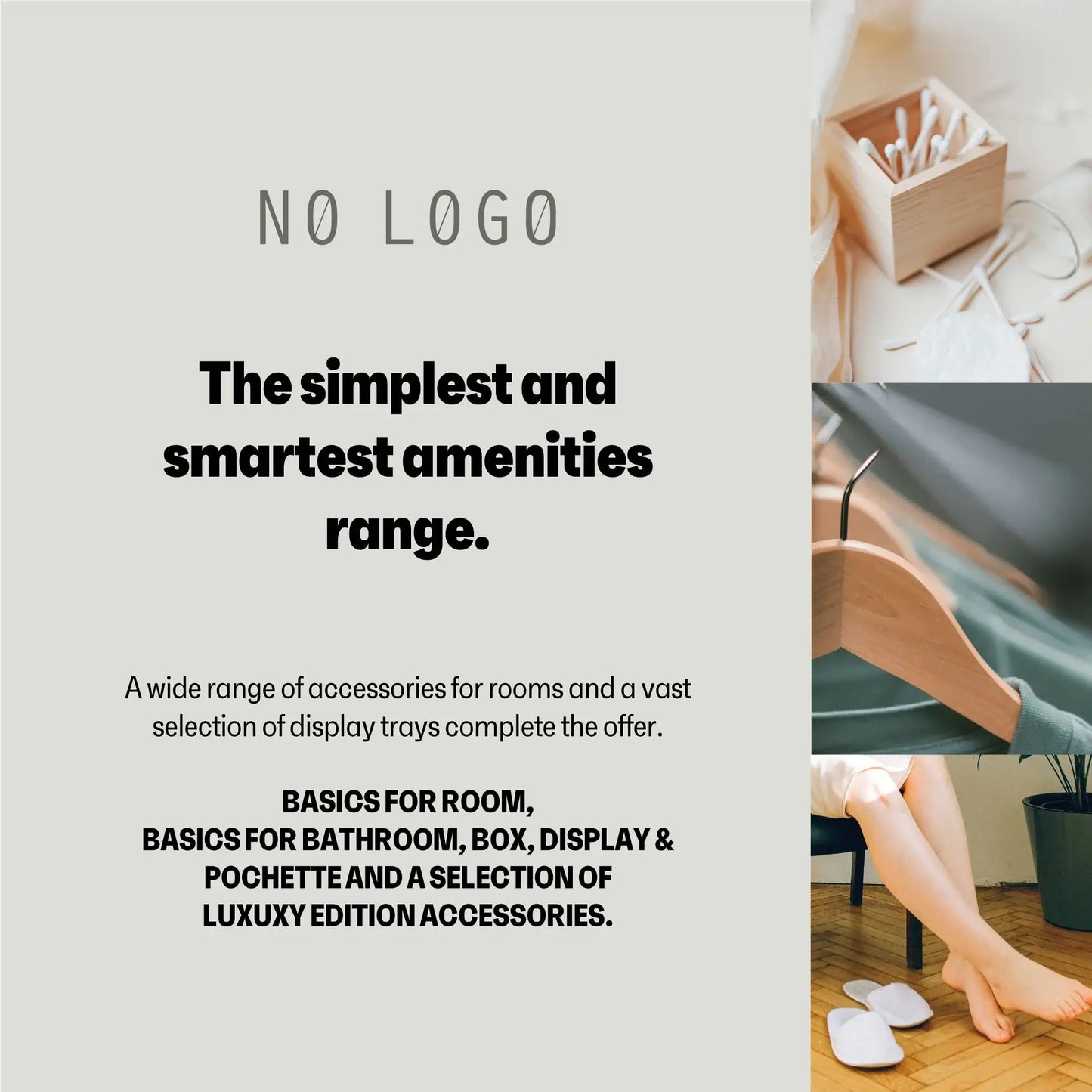 Kit de Barbear GFL: gama inteligente de amenidades com acessórios práticos para quartos e casas de banho.