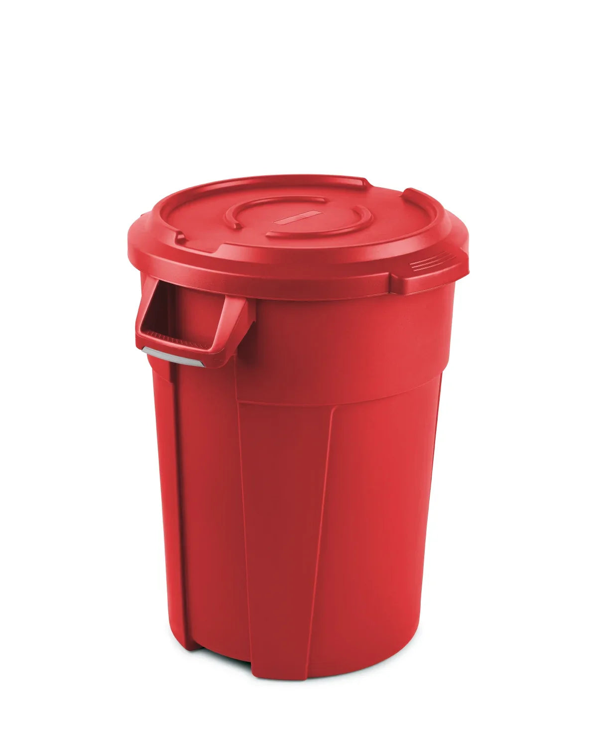 Contentor do Lixo Industrial Extra Forte com Tampa vermelho, 85L, design prático e resistente para resíduos.