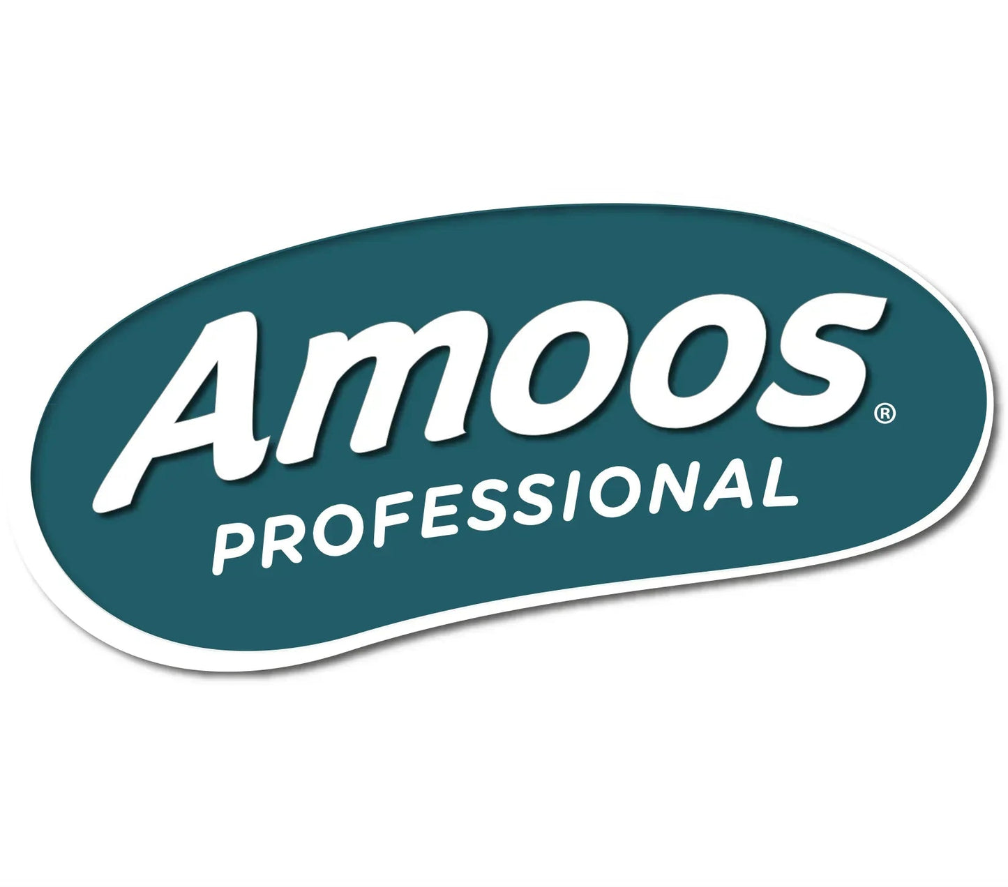 Logotipo da marca Amoos Professional, conhecido por produtos de papel higiénico como o Papel Higiénico Jumbo 2F 90M Amoos.