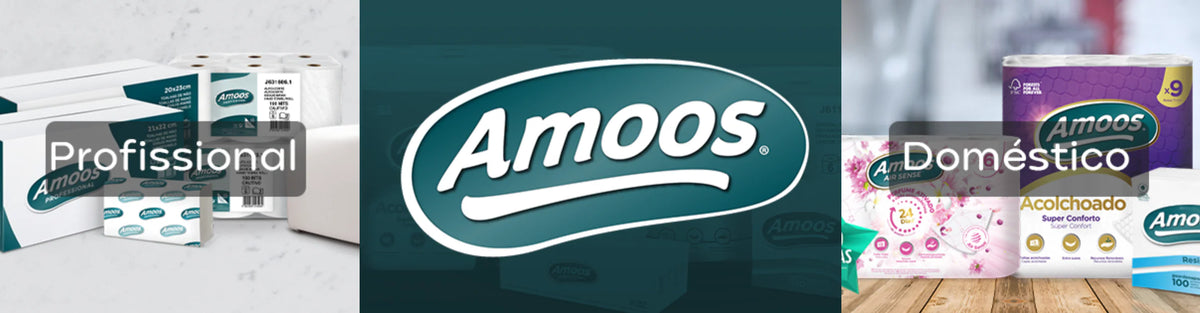 Papel Rolo Multiusos Industrial Amoos Airlaid 130M (Pk2)