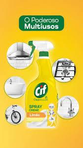 Imagem promocional de Spray de Limpeza Cif Cleanboost Creme Limão