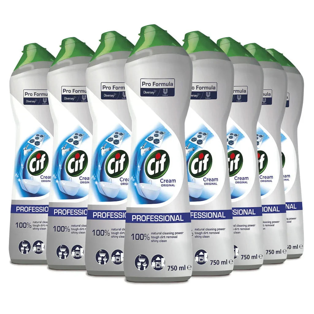 Caixa de 6 Garrafas do Creme de Limpeza Multiusos CIF Original Profissional