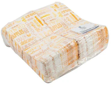 Saqueta Papel Decorada Parole 19+8x35cm Padaria Pastelaria Pão Bolos Sandes Café Take Away