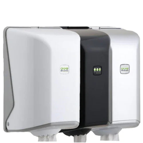 Dispensador Rolo Papel Espiral Branco Preto Cinzento Plástico ABS Cozinhas Mecha Barril Zeta Chaminé Renova Joker Amoos