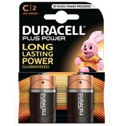 Pilhas Alcalinas C LR14 DURACELL em embalagem de 2 unidades com garantia de longa duração