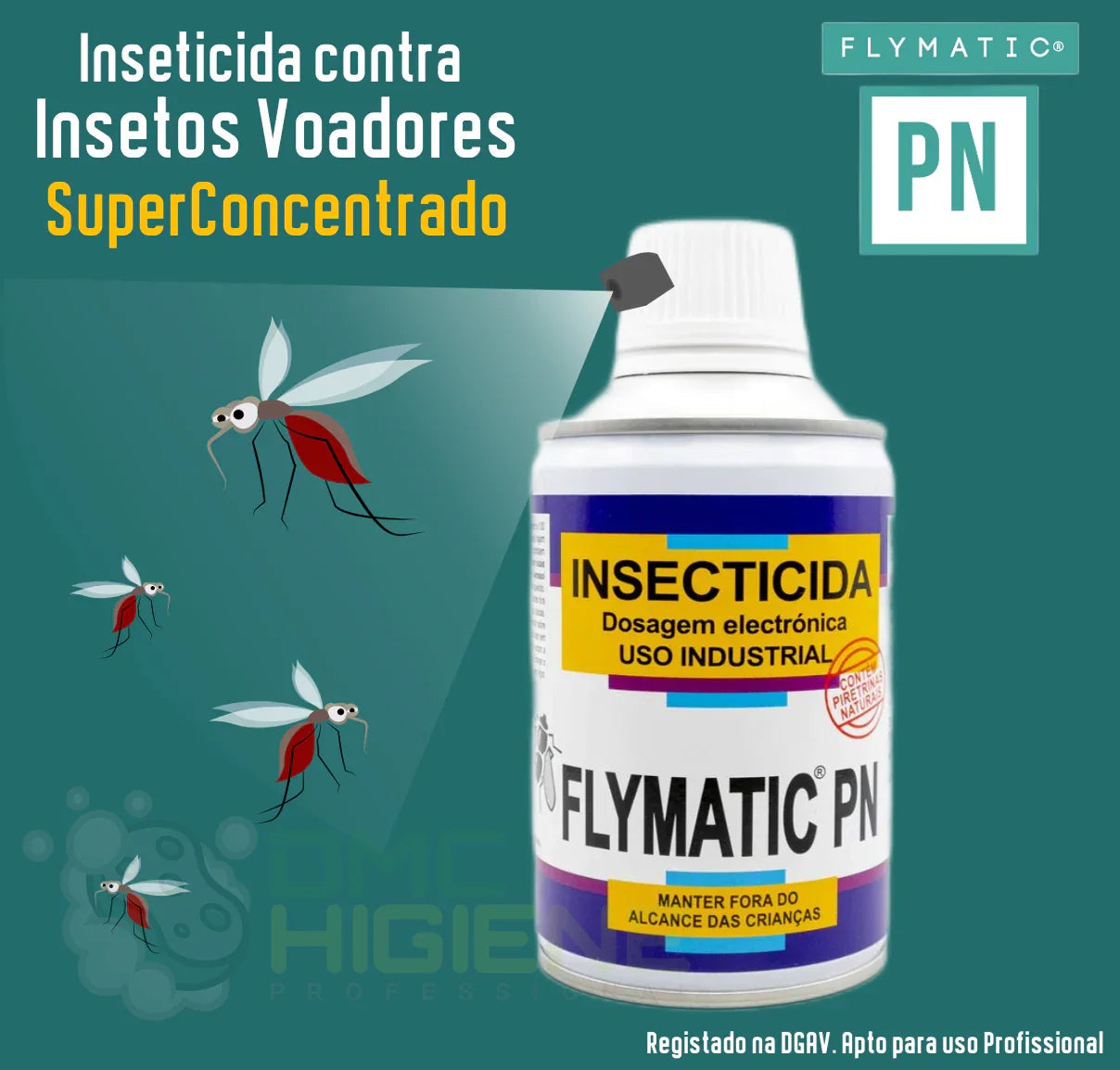 Inseticida Aerossol Recarga para Dispositivos Profissionais da marca FLYMATIC PN da SUCITESA