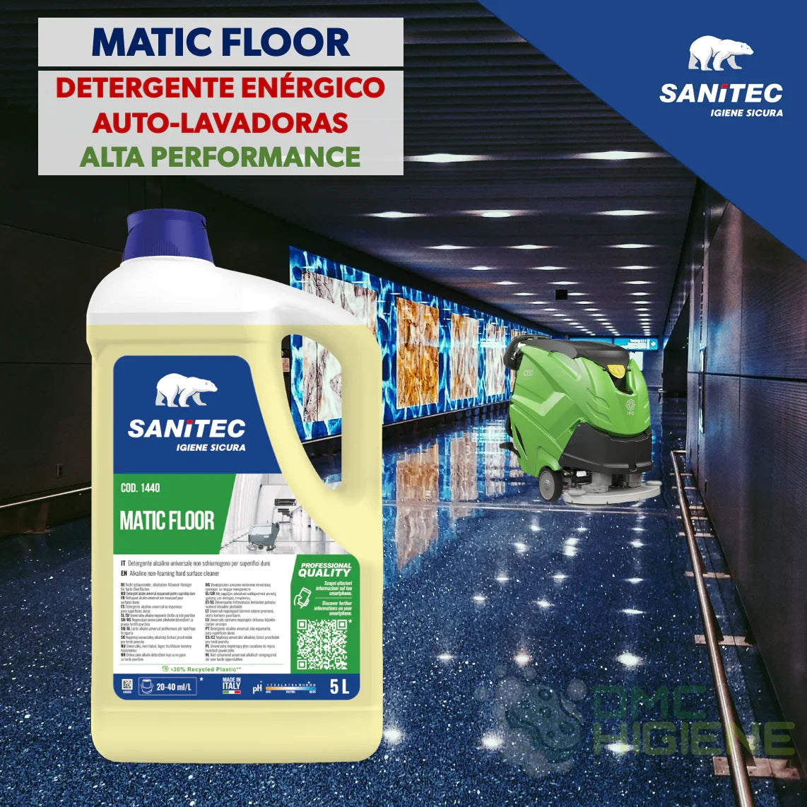 Detergente Pavimentos Alcalino Máquinas Lavadoras 5 Litros Uso Profissional Empresas Limpeza Sutter 7000 Jonclean