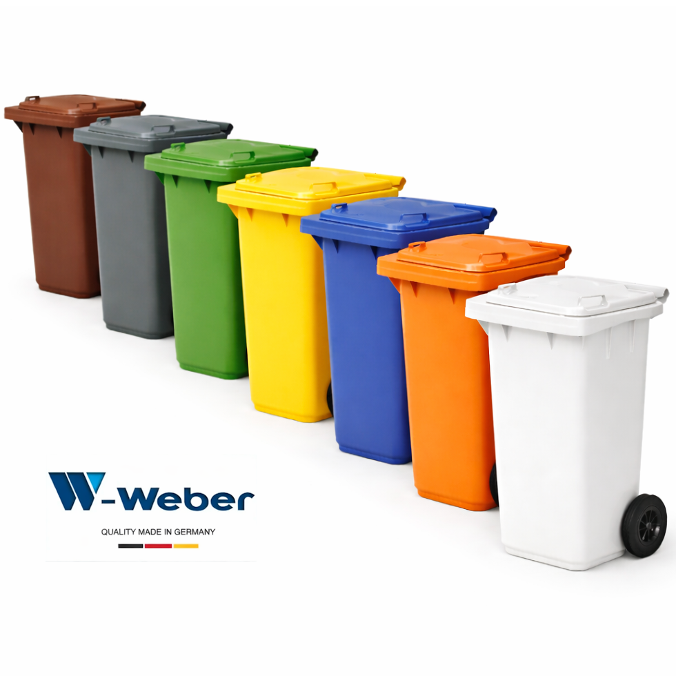 Contentor do Lixo Industrial com Rodas 120L