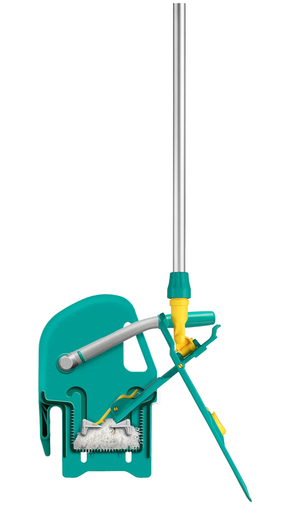 utilização da Prensa Vertical TTS para Carrinhos de Limpeza 