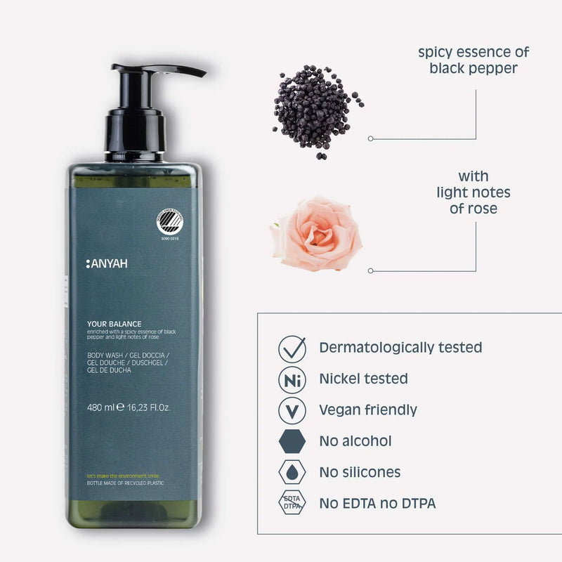 Gel de Banho Ecológico ANYAH 480ml