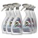 Caixa com 6 garrafas pulverizadoras de Desinfetante Hidroalcoólico Cif Profissional Alcohol Plus Spray 750ml
