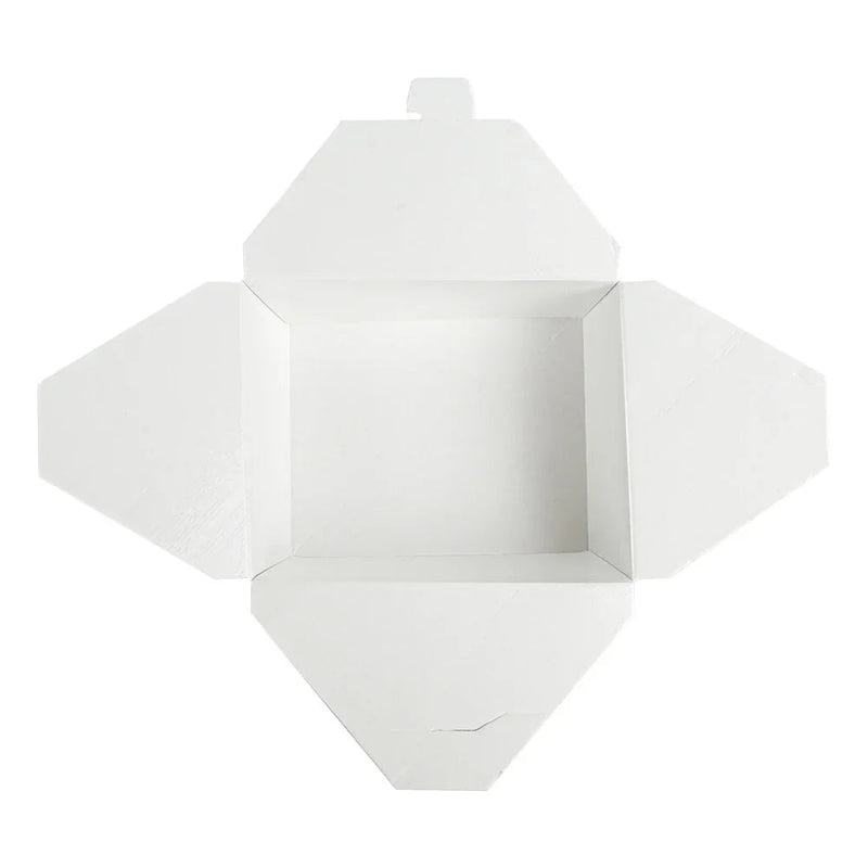 Caixa Take Away Plana para Frango 2880ml em formato aberto, ideal para servir frango grelhado, pack de 50un.