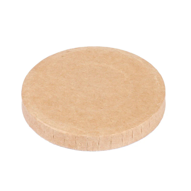 Molheira com Tampa Kraft 70ml - Tampa Kraft descartável para acondicionamento de molhos e condimentos.