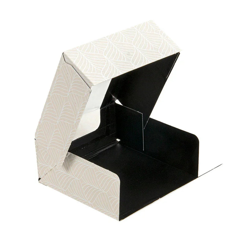 Caixa Branca Sushi com Janela 10x10cm Take Away, embalagem ideal para sushi e pratos asiáticos