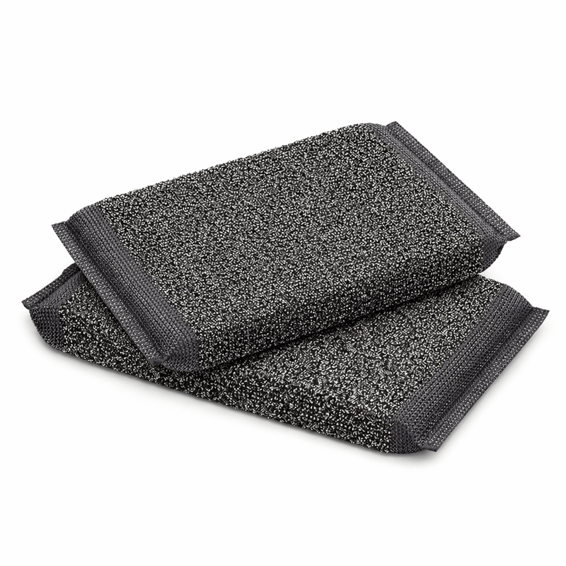 Esfregão Esponja Inox Profissional | Pack de 2 unidades | 14x9cm | Alta performance com revestimento de aço inox