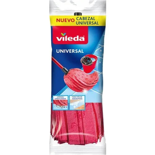 Esfregona Tiras Vileda Style Recarga Rosa Vermelha Empresas Limpeza Doméstica