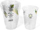 Copo de PLA Compostável Transparente 220ml, pack com 50 unidades, ideal para bebidas frias e mornas.