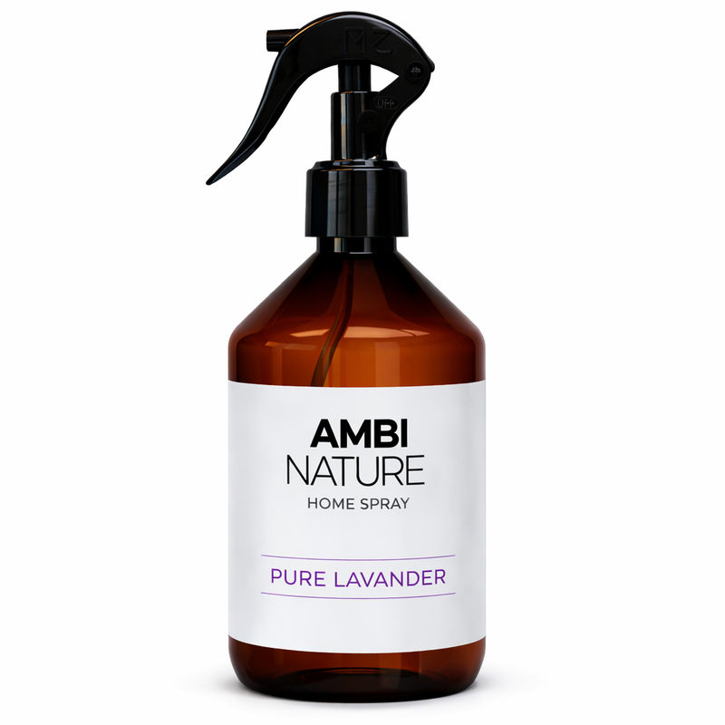 Ambientador Líquido Premium Pure Lavender em frasco de spray de 500ml da AMBI NATURE.