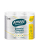 Papel Higiénico 2F Amoos Essential Compact 35 Metros | Saco 96 Unidades com 12 Rolos cada um.
