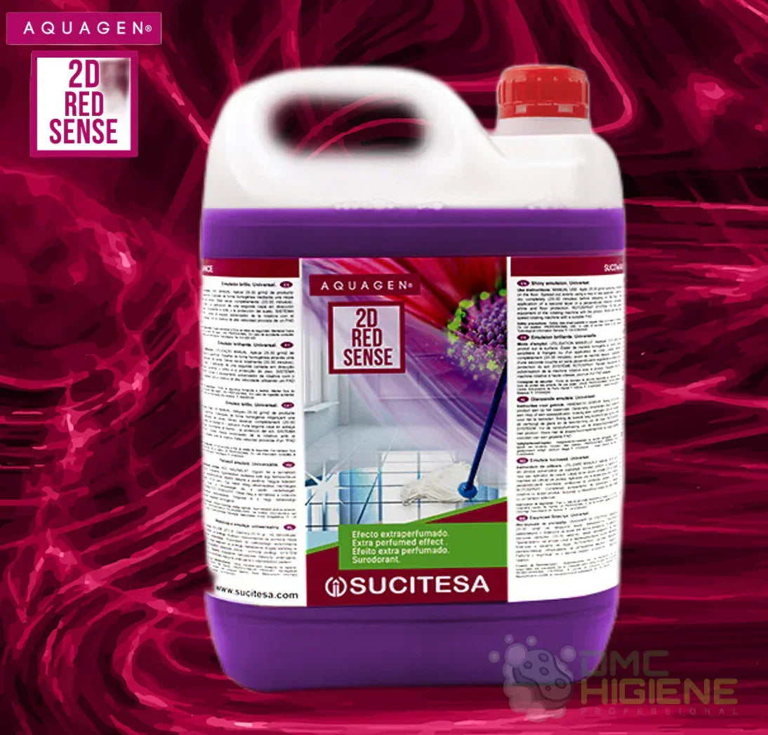 Detergente Pavimentos Neutro Extra Perfumado 5 Litros AQUAGEN 2D de aroma RED SENSE