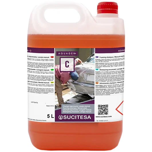 Champô Auto Neutro Concentrado Manual Profissional | 5L da AQUAGEN C, ideal para lavagem manual de veículos.