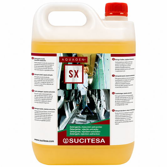 Detergente de Injeção e Extração para Alcatifas e Estofos | 5L AQUAGEN SX da SUCITESA