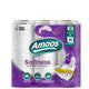 Papel Higiénico Folha Tripla Amoos Softness, 18 rolos, suave e confortável, embalagem de 30 metros, perfeito para uso profissional em hotéis e escritórios