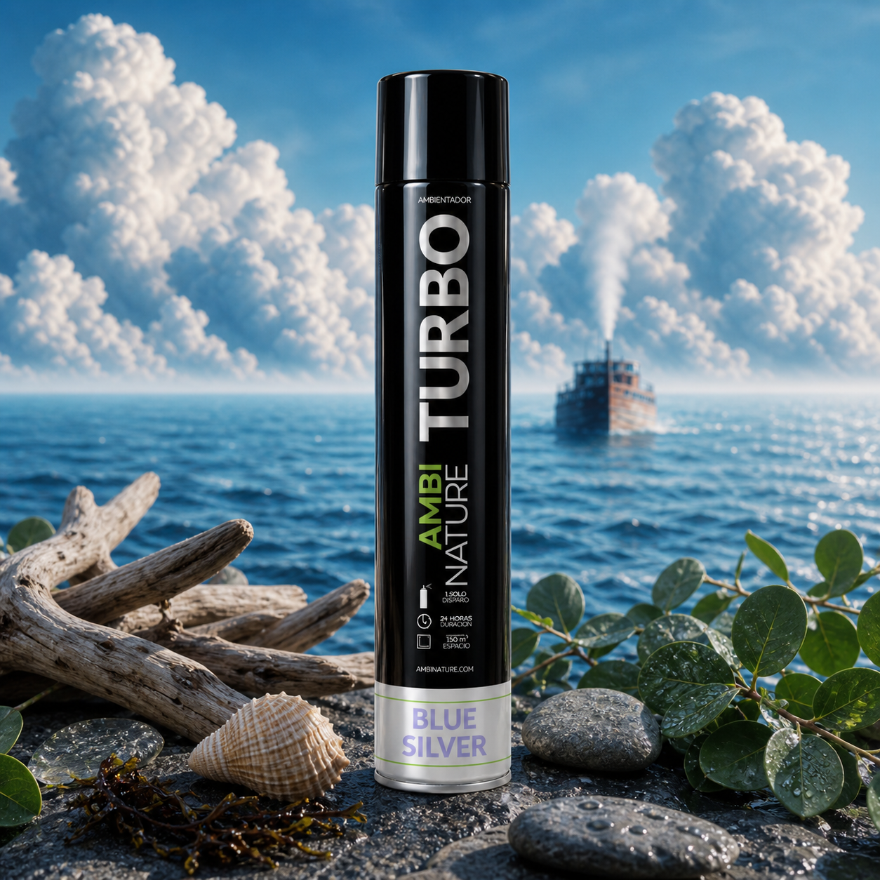 Ambientador Spray de Grande Descarga Blue Silver | 750ml