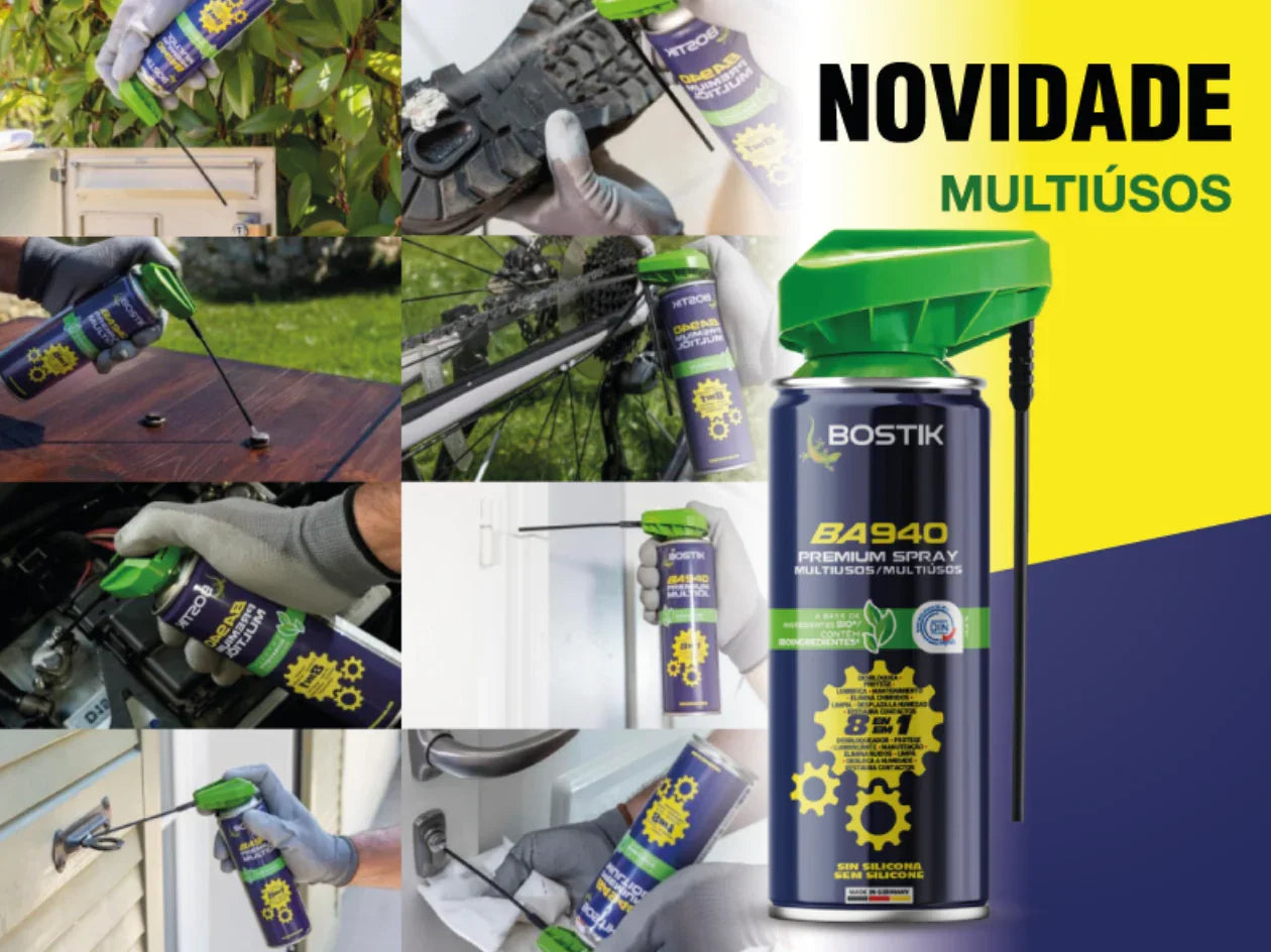 imagem comercial do Lubrificante Multiusos Alta Performance com Ação 8em1 BOSTIK