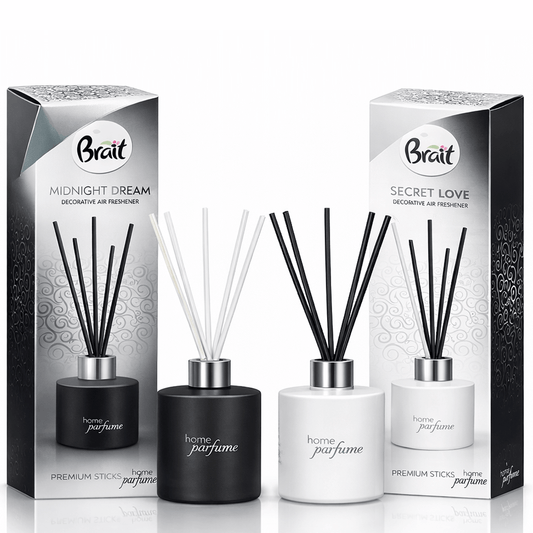 Ambientador Líquido Mikado em Varitas | Brait Midnight Dream e Secret Love | Frasco 100ml