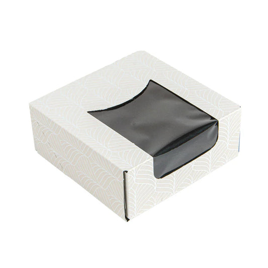 Caixa Branca Sushi com Janela 10x10cm Take Away | Embalagem ideal para sushi e pratos asiáticos | GDP THEPACK S