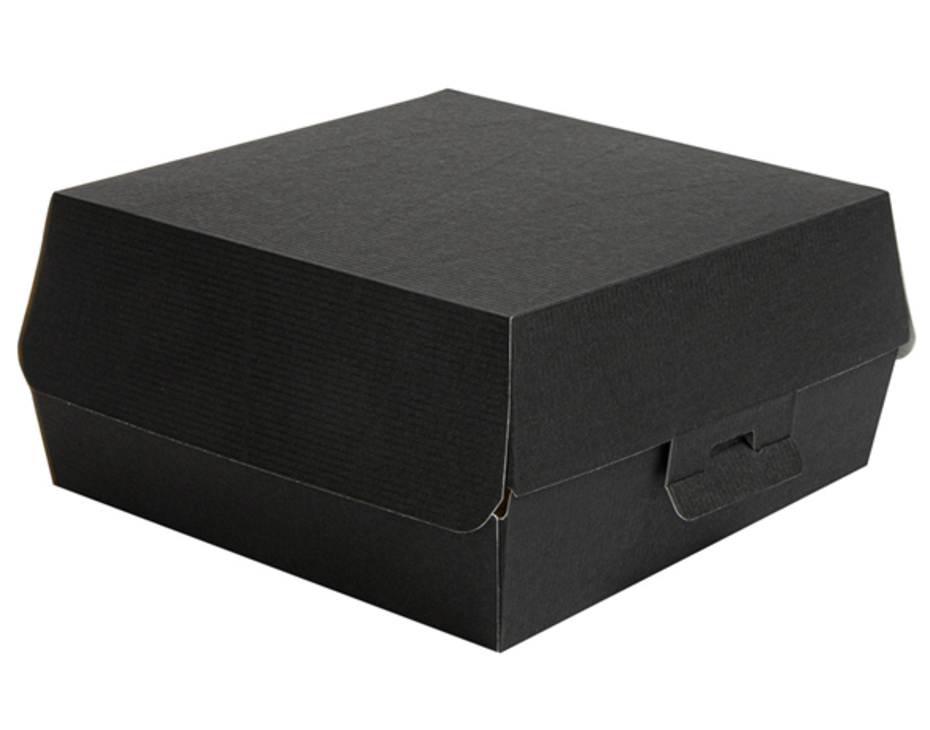 Caixa Hamburger Take Away Kraft Preta Concha Garcia de Pou THEPACK