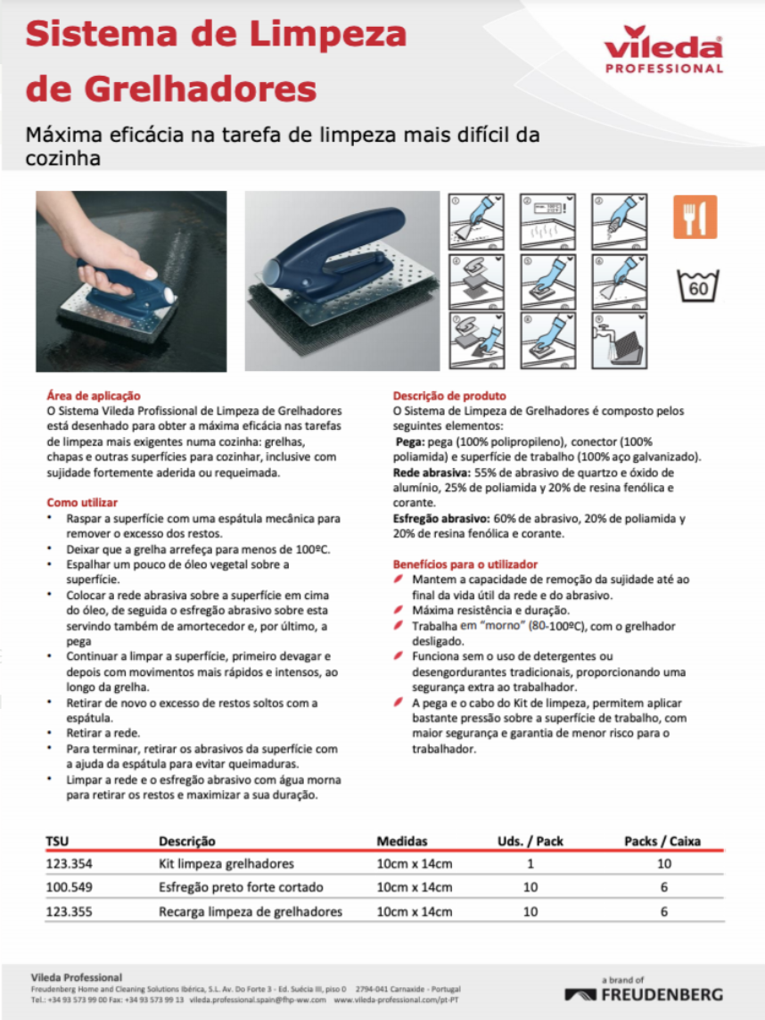 VILEDA PRO KIT GRELHAS