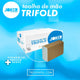 Papel Toalhas de Mãos Trifold W Tissue 2F Joker | Toalha de mão trifold económica e prática, caixa de 2600 folhas para uso profissional