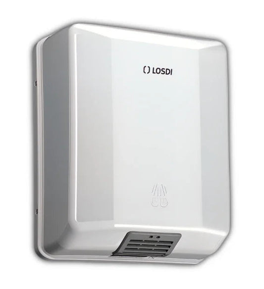 Secador Mãos Elétrico ABS Branco Empresas Casa de Banho LOSDI OPTIC CS-200-X