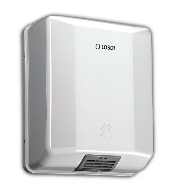 Secador Mãos Elétrico ABS Branco Empresas Casa de Banho LOSDI OPTIC CS-200-X