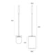 Conjunto Porta Piaçaba Inox Premium JNF
