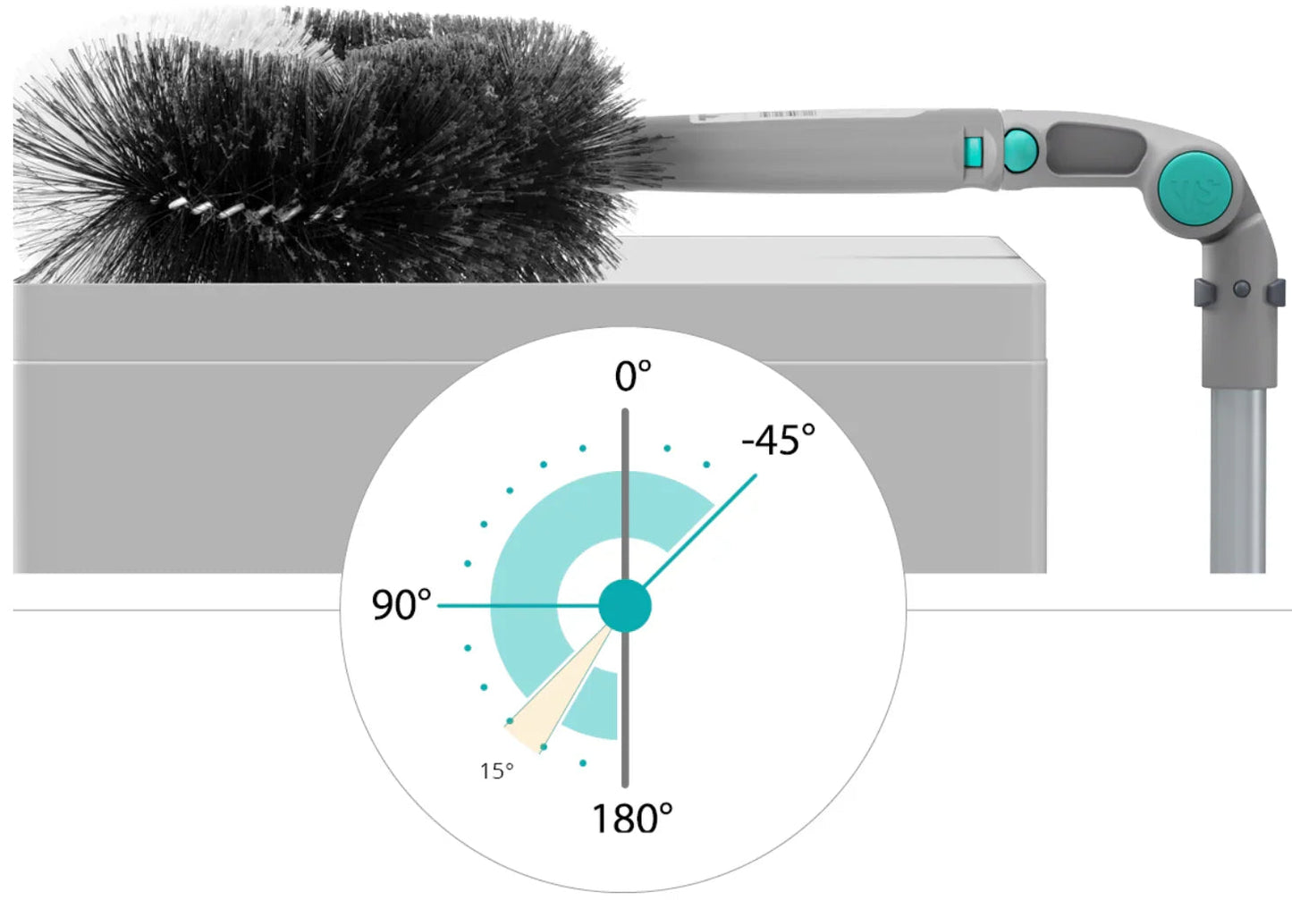 utilização da Ponteira Articulada para Cabos Telescópicos TTS JACK ANGLED JOINT