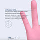 Luvas de Nitrilo Descartáveis Rosa, utilização tátil, design inovador, gramagem 3,5g, proteção para as mãos