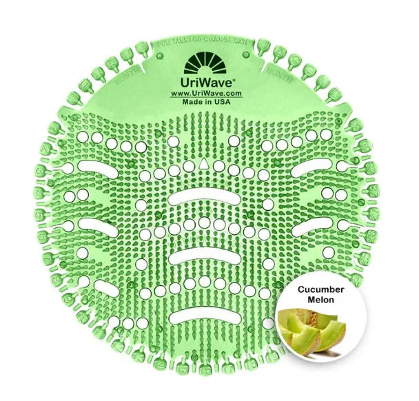 Tapete de Borracha Extra Perfumado para Urinol URIWAVE com aroma pepino e melão CUCUMBER MELON 