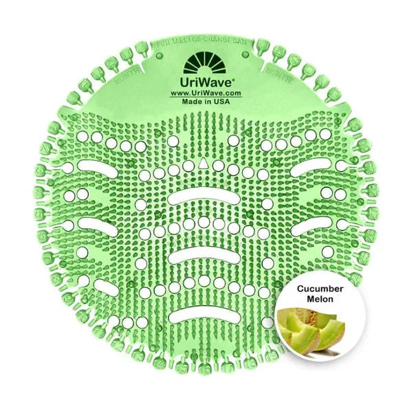 Tapete de Borracha Extra Perfumado para Urinol URIWAVE com aroma pepino e melão CUCUMBER MELON