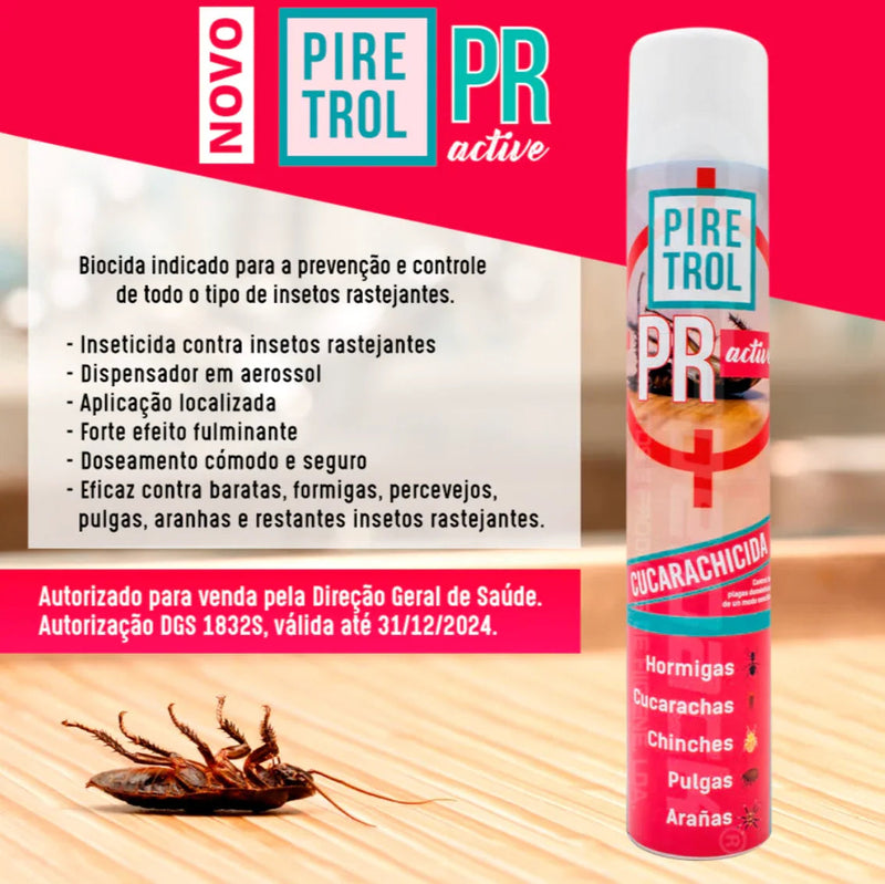 flyer comercial de Inseticida para Rastejantes Profissional Concentrado 1000ml da marca PIRETROL PR ACTIVE da sucitesa