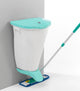Balde de Lixo de Parede com Pedal TTS Wall Up, disponível em cor verde e branco, montado na parede.