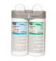 Ambientador Profissional Rubbermaid Microburst Duet em embalagem dupla com fragrâncias Purifying Spa e Relaxing Spa.