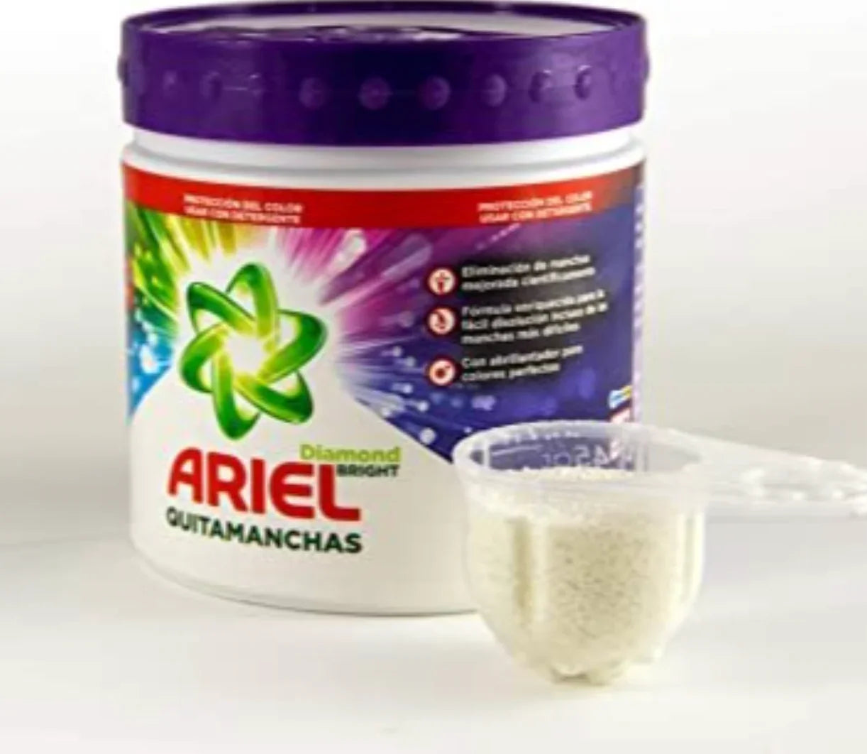 Tira Nódoas em Pó Oxy-Action da marca ARIEL em ação