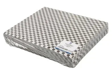 papel folha anti-gordura fitipaldi 28x34cm xadrex preto branco
