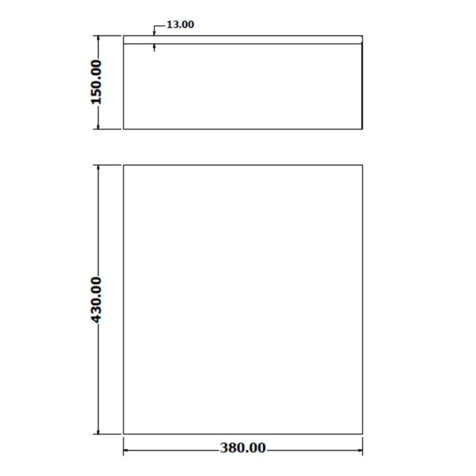 Desenho técnico com dimensões da Papeleira Metálica de Parede 25L, destacando medidas em mm.
