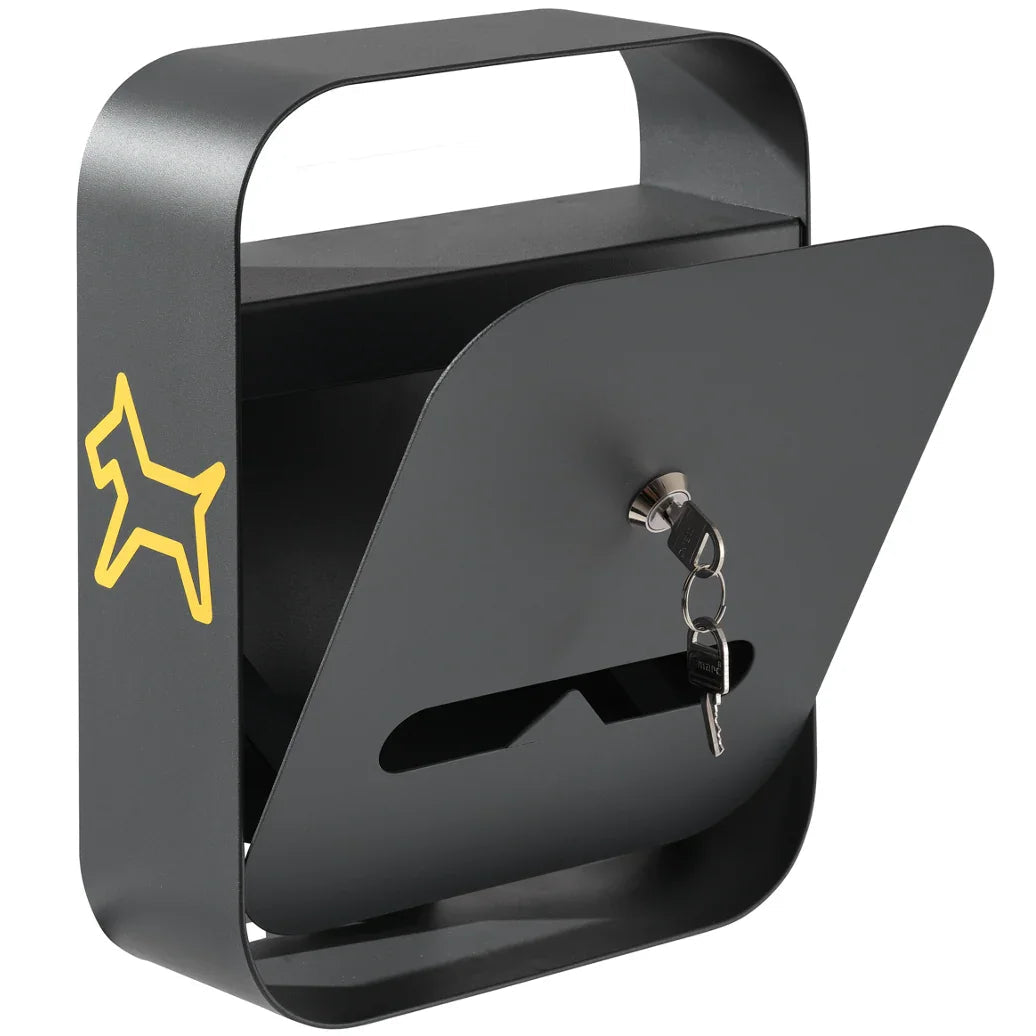 Suporte para Sacos de Dejetos Caninos SDJ-CAN/1p, dispensador prático para jardins e parques.