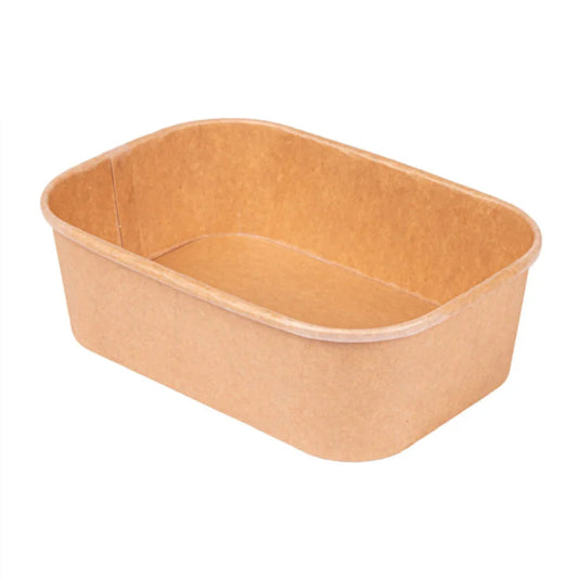 Embalagem Take Away Retangular Kraft 500ml